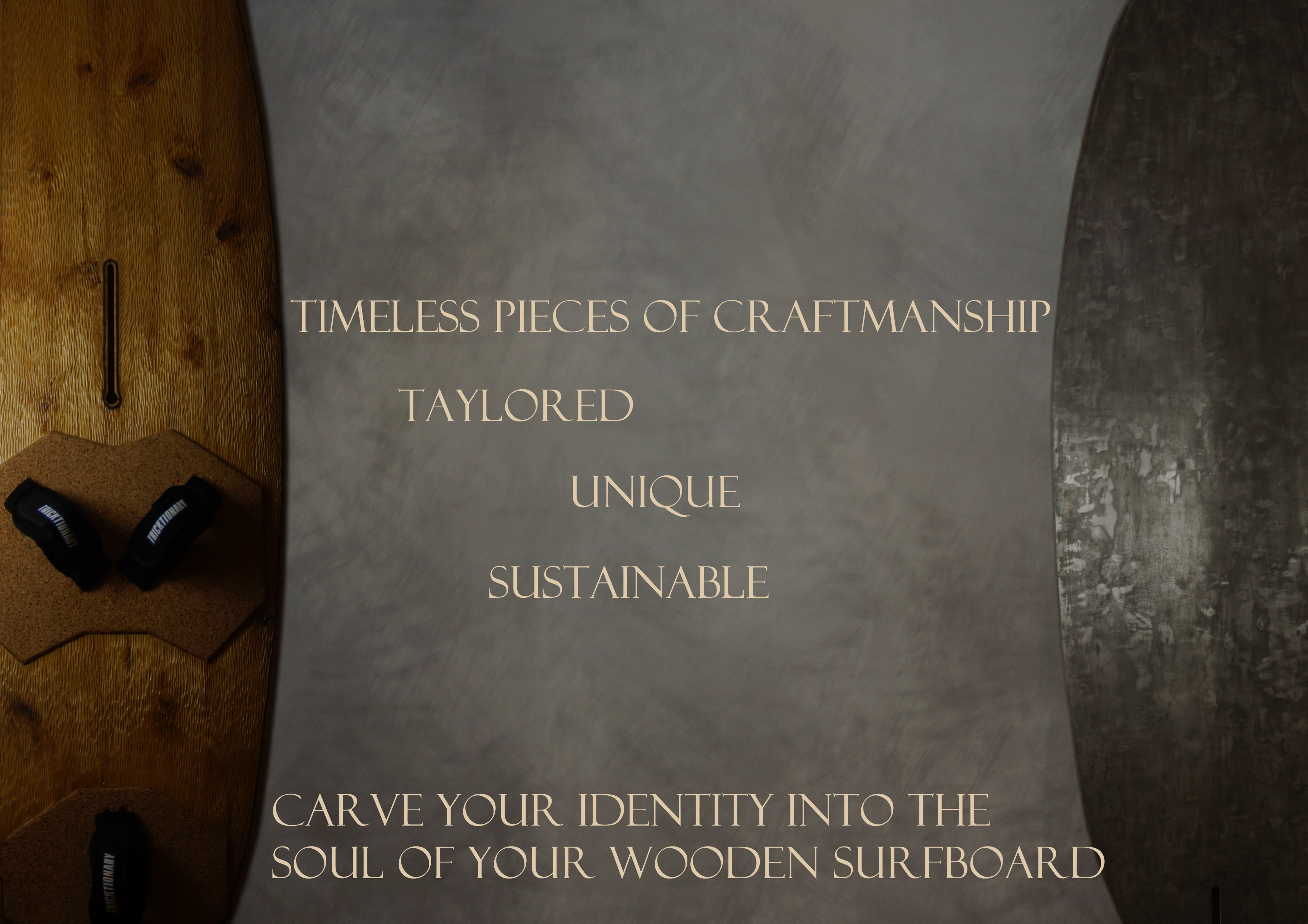 Carve your identity into the soul of your wooden surfboard